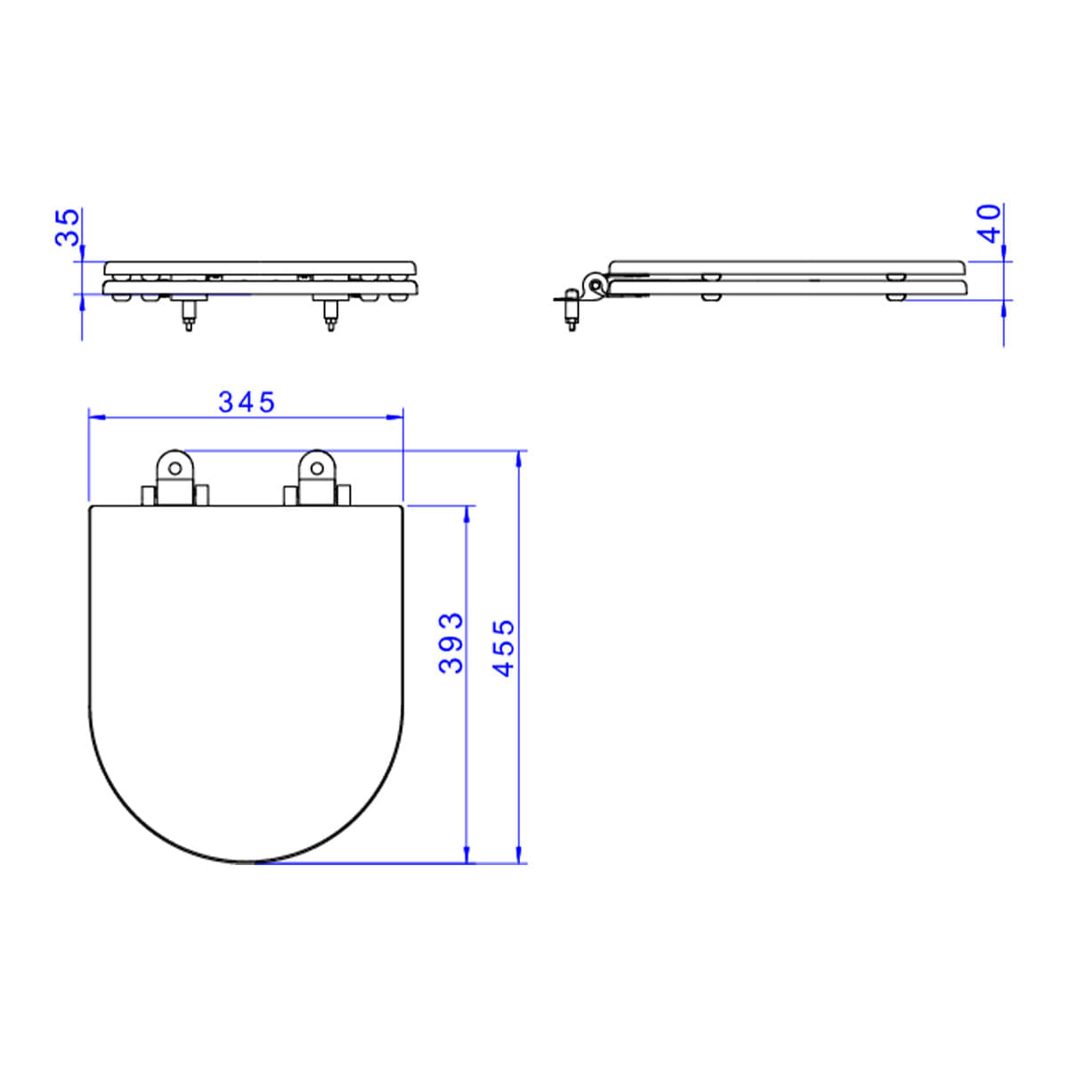 Encontraproduto.com.br - Assento de Poliéster Slow Close Carrara/Level/Lk/Nuova Ébano Gold