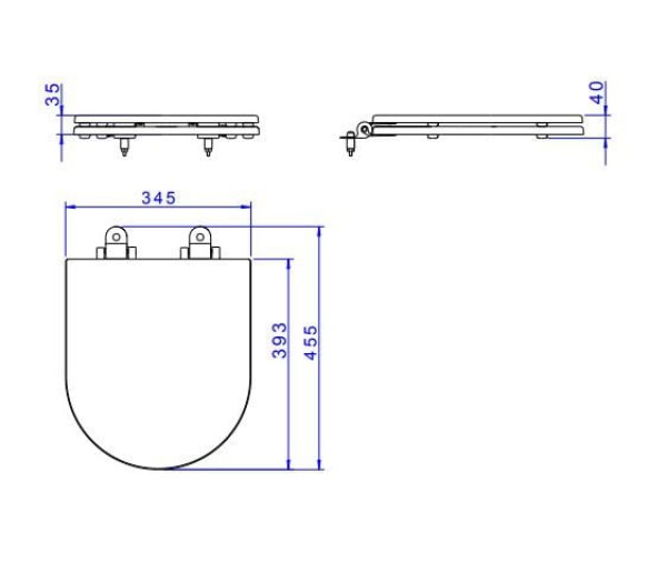 Encontraproduto.com.br - Assento Deca em Poliéster Slow Close com Microban para Bacias | Carrara | Duna | Level | Lk | Nuova