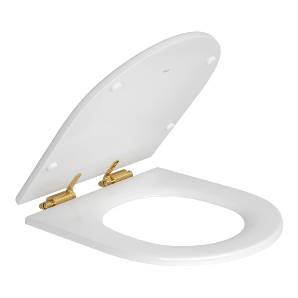 Encontraproduto.com.br - Assento Deca em Poliéster Slow Close com Microban para Bacias | Carrara | Duna | Level | Lk | Nuova