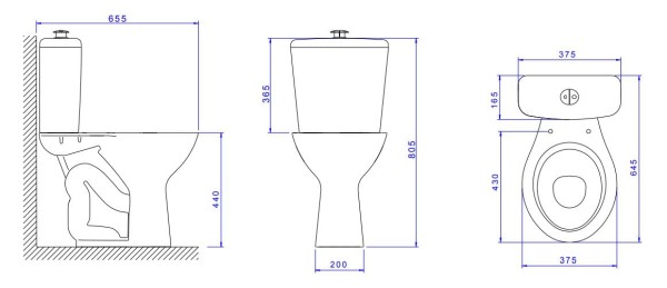 Encontraproduto.com.br - Vaso Sanitário para Caixa Acoplada Izy Conforto Branco Deca