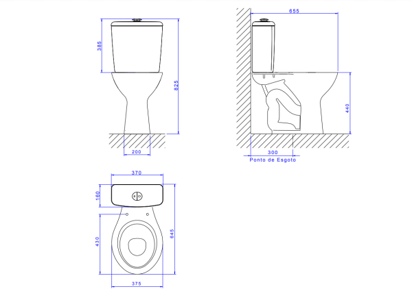 Encontraproduto.com.br - Vaso Sanitário para Caixa Acoplada Izy Conforto Branco Deca