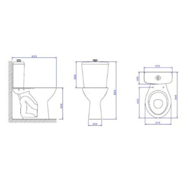 Encontraproduto.com.br - Vaso Sanitário para Caixa Acoplada Izy Conforto Branco Deca
