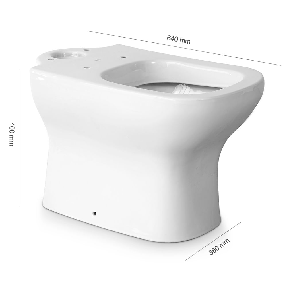 Encontraproduto.com.br - Bacia para Caixa Acoplada Axis Branco