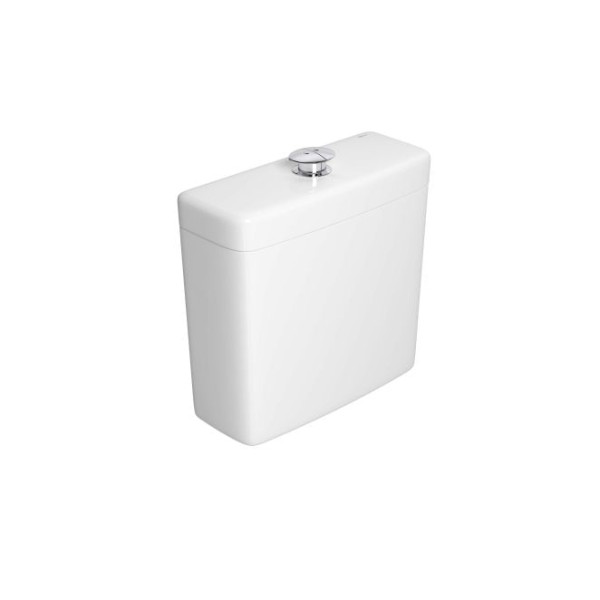 Encontraproduto.com.br - Caixa Acoplada com Acionamento Duo Izy Conforto Branco Cromado