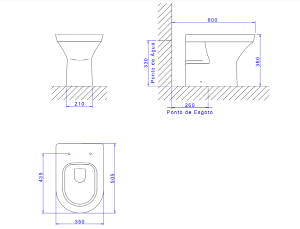 Encontraproduto.com.br - Bacia Convencional Level P.48.17 - Deca
