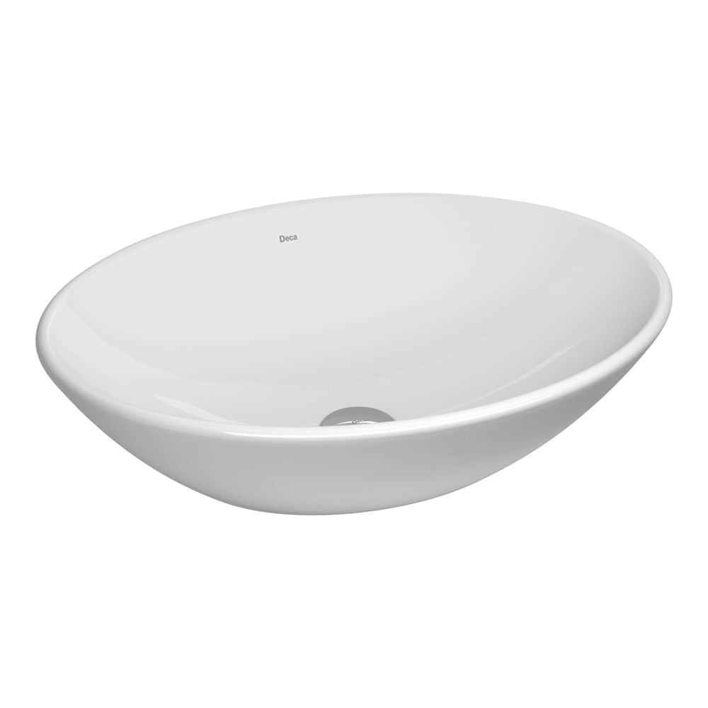 Cuba de Apoio Lavatório Oval 50X37cm Branco