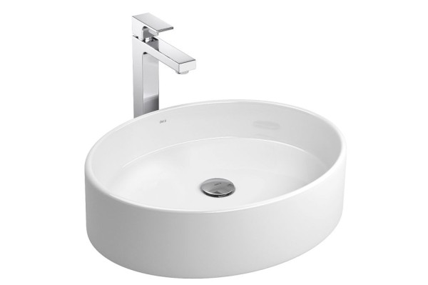 Encontraproduto.com.br - Cuba de Apoio Lavatório Oval 50X41cm Branco