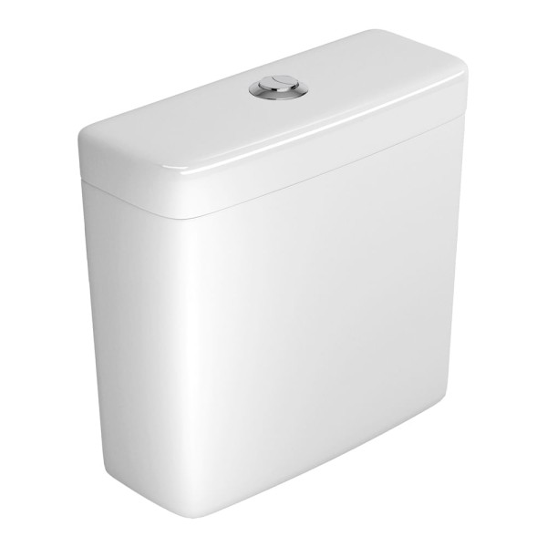 Caixa Acoplada com Acionamento Duo Clean/Duna/Fast/Monte Carlo/Village/Vogue Branco Cromado