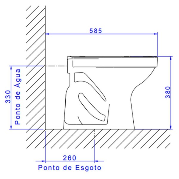 Encontraproduto.com.br - Vaso Sanitário Convencional Deca Aspen Branco