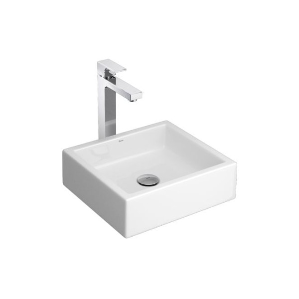 Encontraproduto.com.br - Cuba de Apoio Lavatório Retangular 36,5X32cm Branco