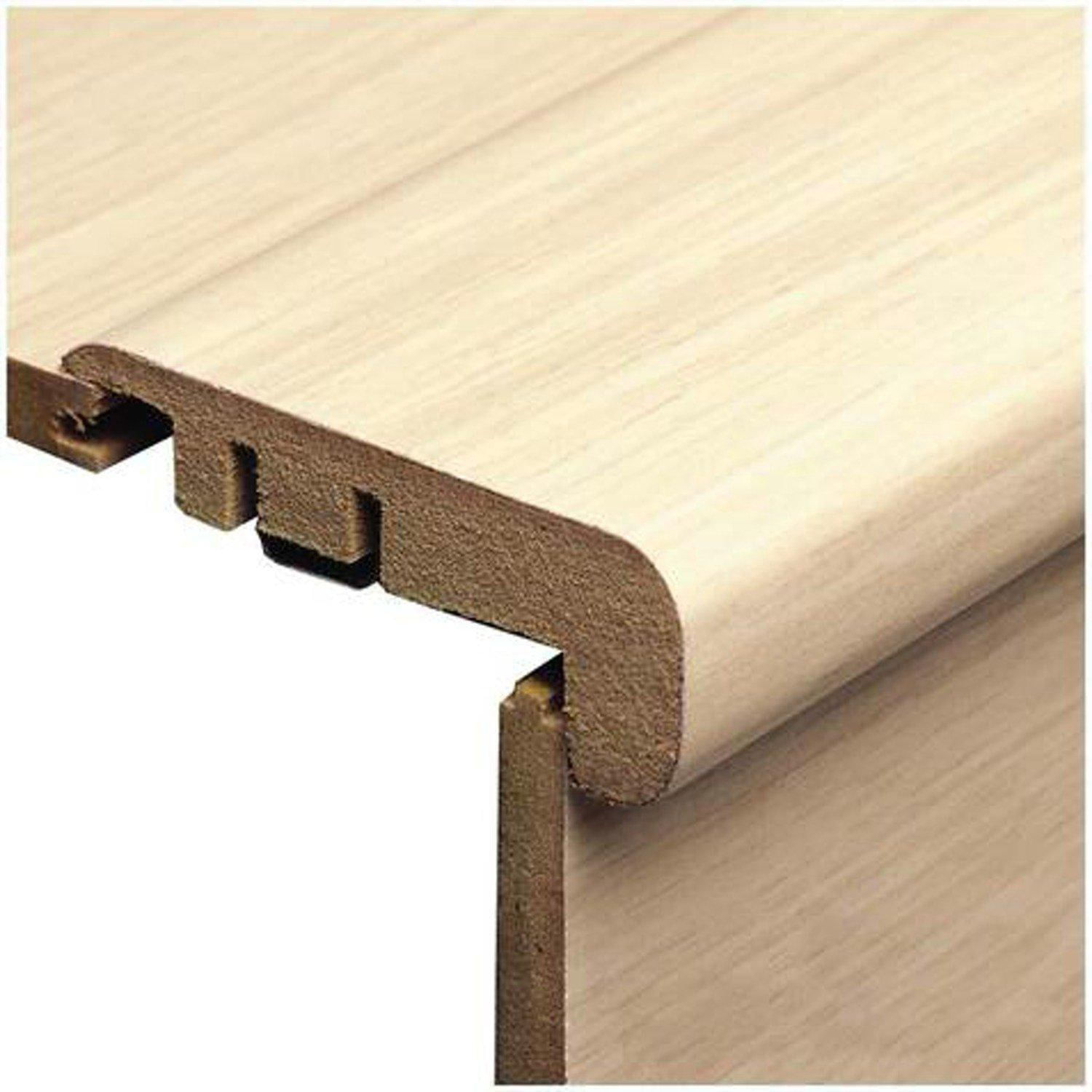 Perfil Frontal Escada Para Piso Laminado Durafloor Carvalho York 210x1,8x6,5cm