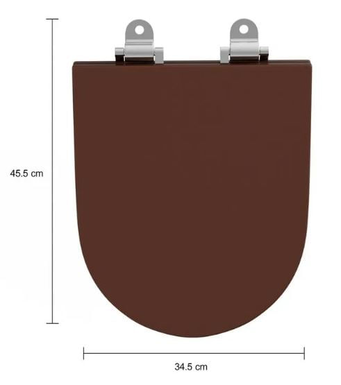 Encontraproduto.com.br - Assento Poliester Monocromático LK/Carrara/Level Marrom AP.237.MR.22 - Deca