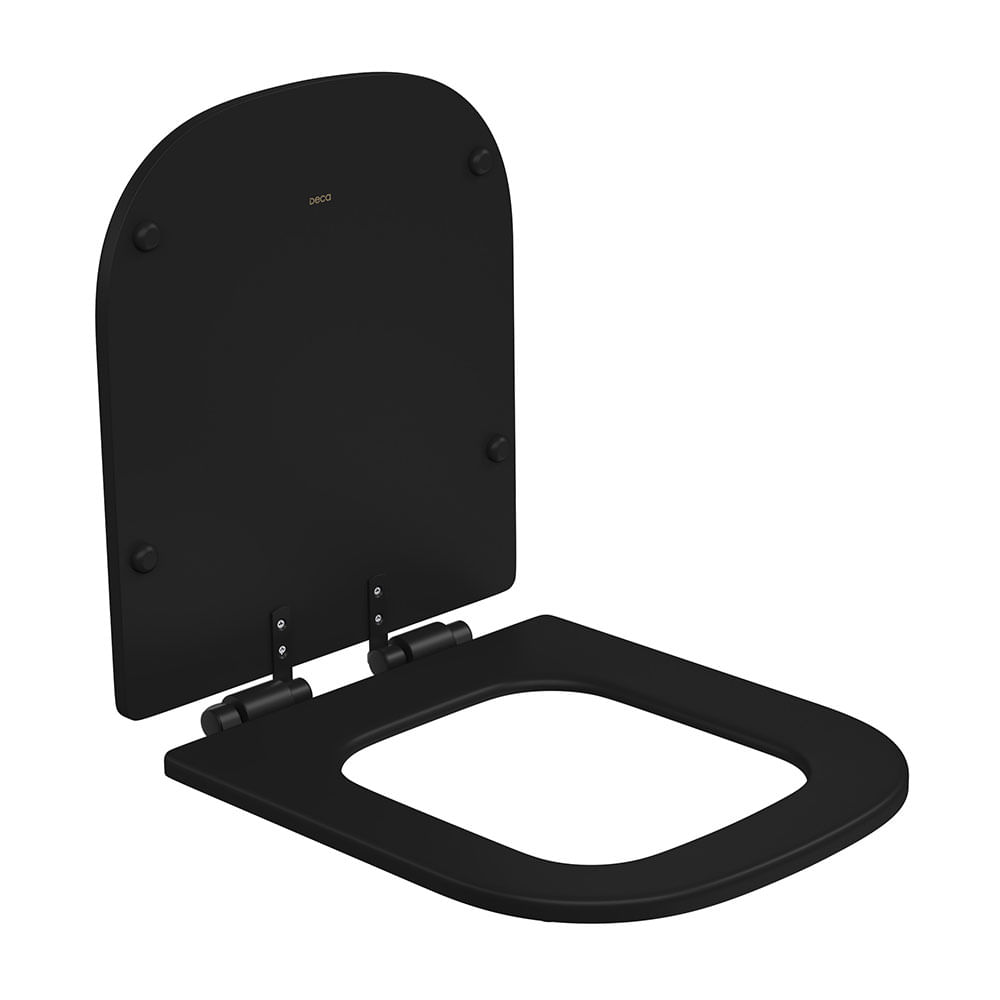 Encontraproduto.com.br - Assento Poliester Slow Close Axis/quadra Ebano Fosco - Deca