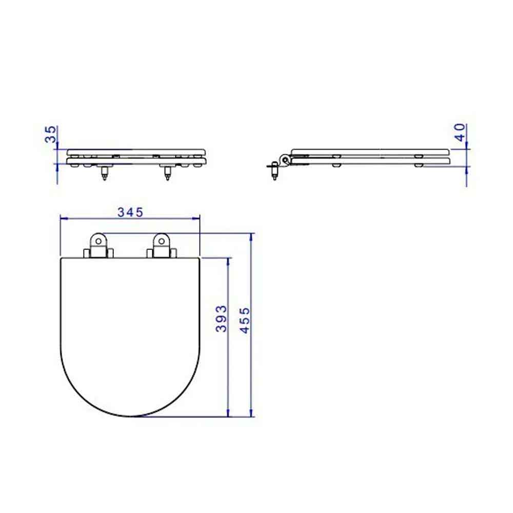 Encontraproduto.com.br - Assento Poliester Slow Close Axis/quadra Ebano Fosco - Deca