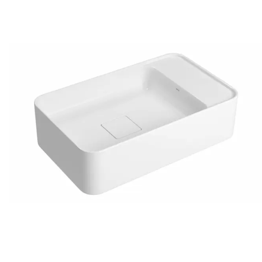 Cuba Retangular De Apoio Slim Branco Mesa Lateral  50cm - Deca