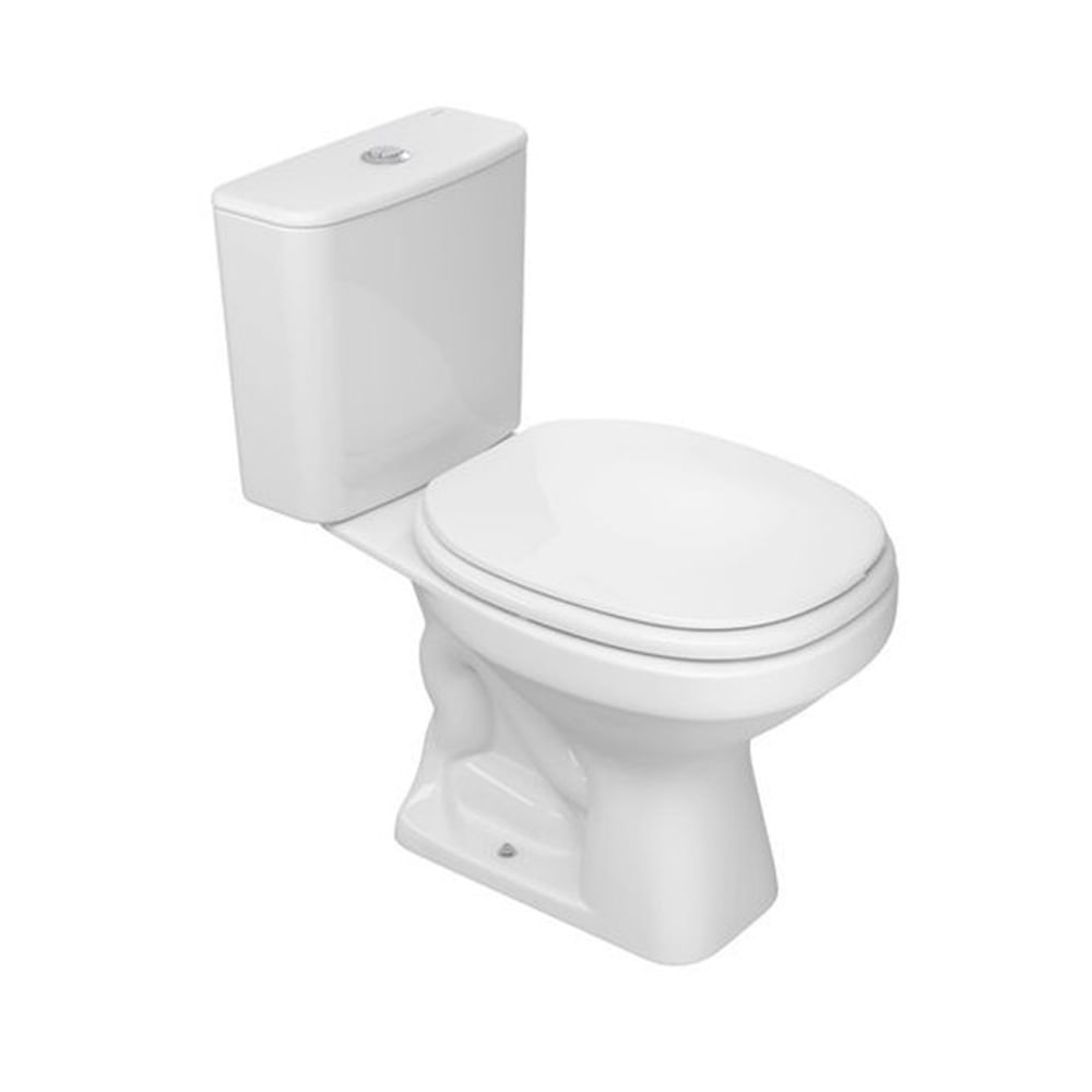 Encontraproduto.com.br - Kit Bacia com Caixa Acoplada 3/6L e Assento + Acessórios para Instalação Aspen Branco - DECA