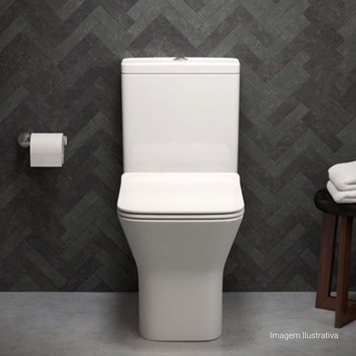 Encontraproduto.com.br - Assento De Poliester Com Slow Close Living Branca - Deca