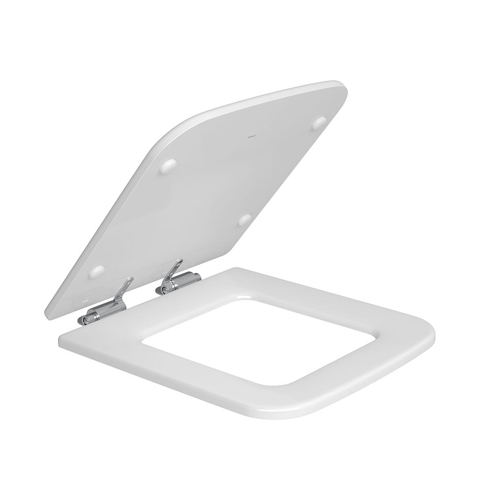 Encontraproduto.com.br - Assento De Poliester Com Slow Close Living Branca - Deca