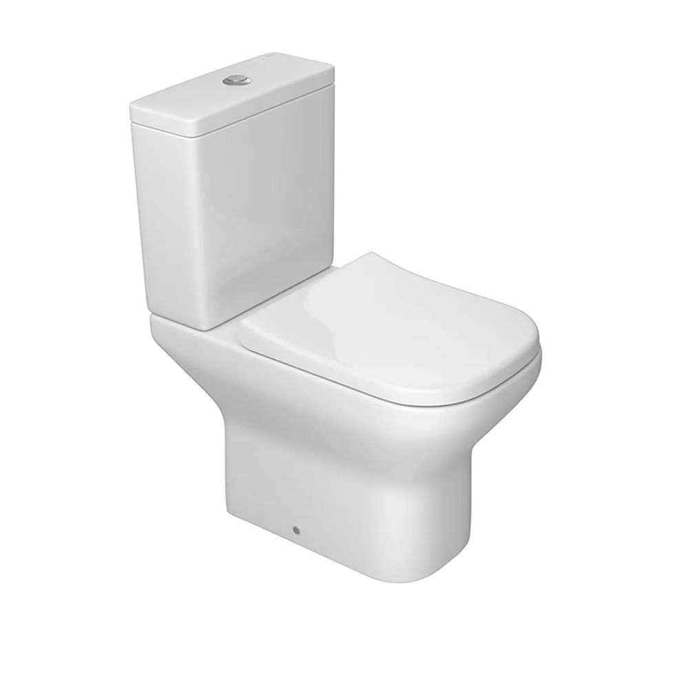 Encontraproduto.com.br - Kit Vaso Sanitário com Caixa Acoplada Axis Acionamento Duplo 3/6L Branco Gelo Deca