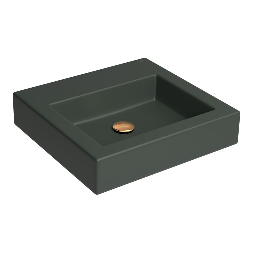 Encontraproduto.com.br - Cuba de Apoio Deca com Mesa Quadrada 430mm