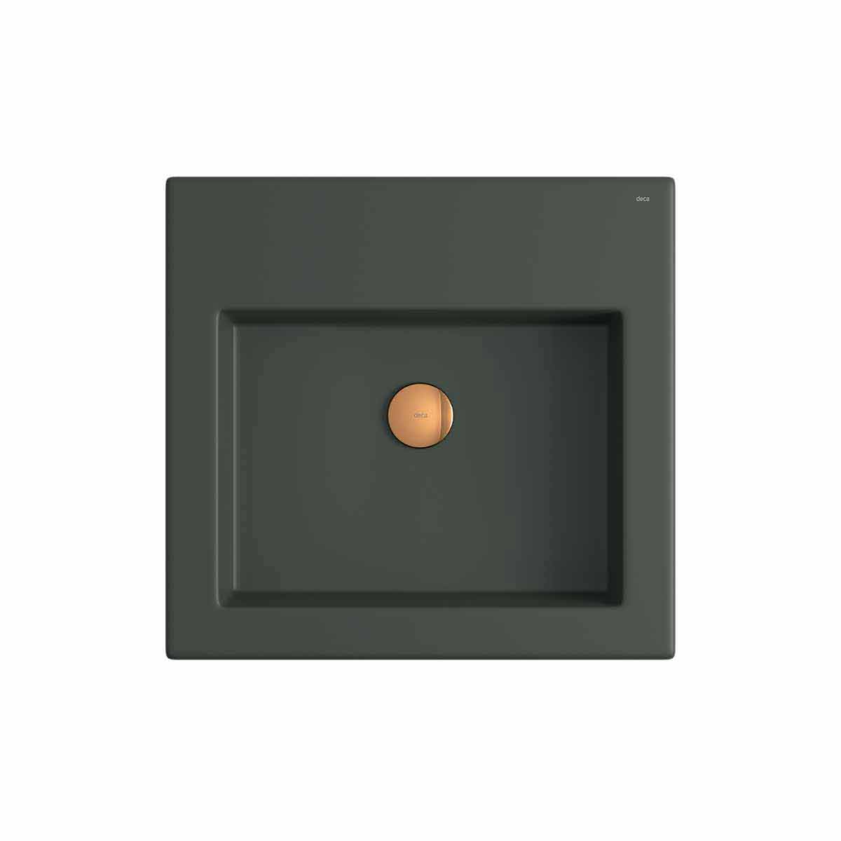 Encontraproduto.com.br - Cuba de Apoio Deca com Mesa Quadrada 430mm