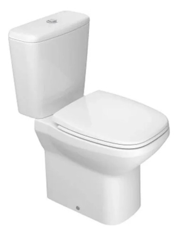 Vaso Sanitário com Caixa Acoplada Deca Flex com Acessórios de Instalação Acionamento Duplo Branco 3/6 Litros