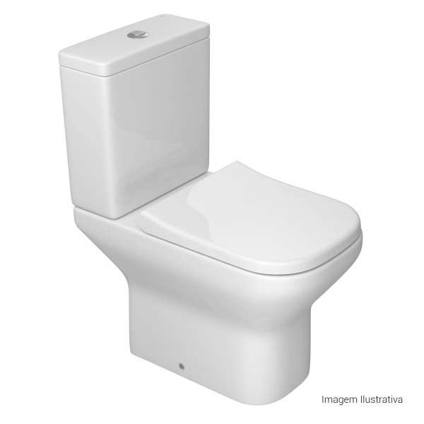 Encontraproduto.com.br - Bacia para Caixa Acoplada com Total Clean Axis Branco