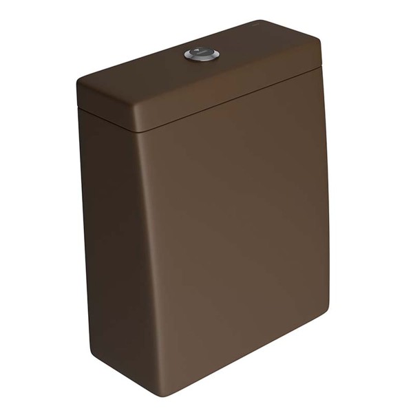 Encontraproduto.com.br - Caixa Acoplada com Acionamento Touchless Lk Marrom Fosco Cromado