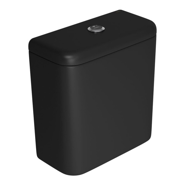 Encontraproduto.com.br - Caixa Acoplada com Acionamento Touchless Carrara/Nuova Ébano Fosco Cromado