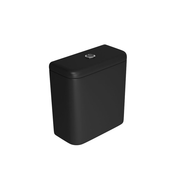 Encontraproduto.com.br - Caixa Acoplada com Acionamento Touchless Carrara/Nuova Ébano Fosco Cromado