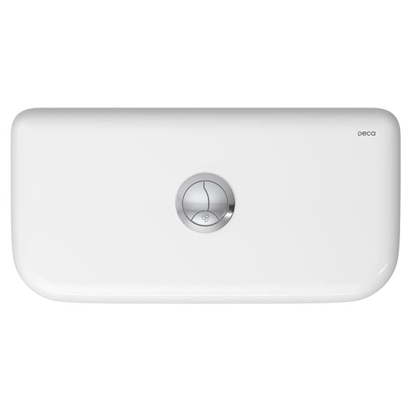 Encontraproduto.com.br - Caixa Acoplada com Desodorizador Dual Flux Carrara/Nuova Branco Cromado