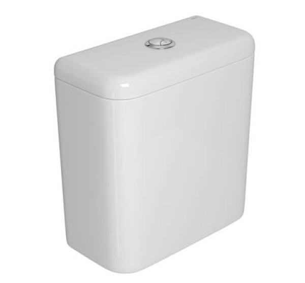 Encontraproduto.com.br - Caixa Acoplada com Desodorizador Dual Flux Carrara/Nuova Branco Cromado