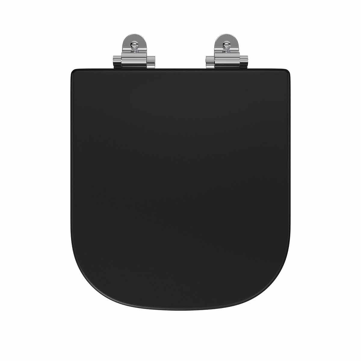 Encontraproduto.com.br - Assento Poliéster Slow Close Deca com Protekto Ébano Fosco