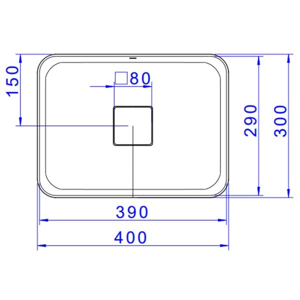 Encontraproduto.com.br - Cuba de apoio retanqular 40x30 l.13040.17 branco Deca