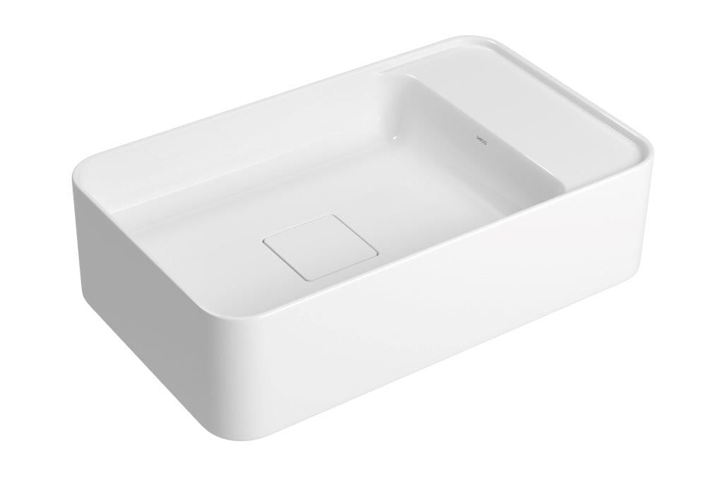 Cuba Suspensa Retangular Mesa Direita 30X50cm Branco