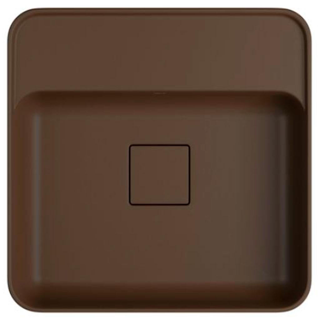 Encontraproduto.com.br - Cuba de Apoio com Mesa Quadrada 40cm Deca Slim