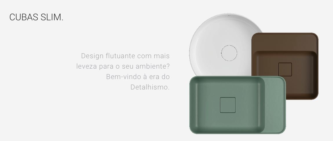 Encontraproduto.com.br - Cuba de Apoio com Mesa Quadrada 40cm Deca Slim
