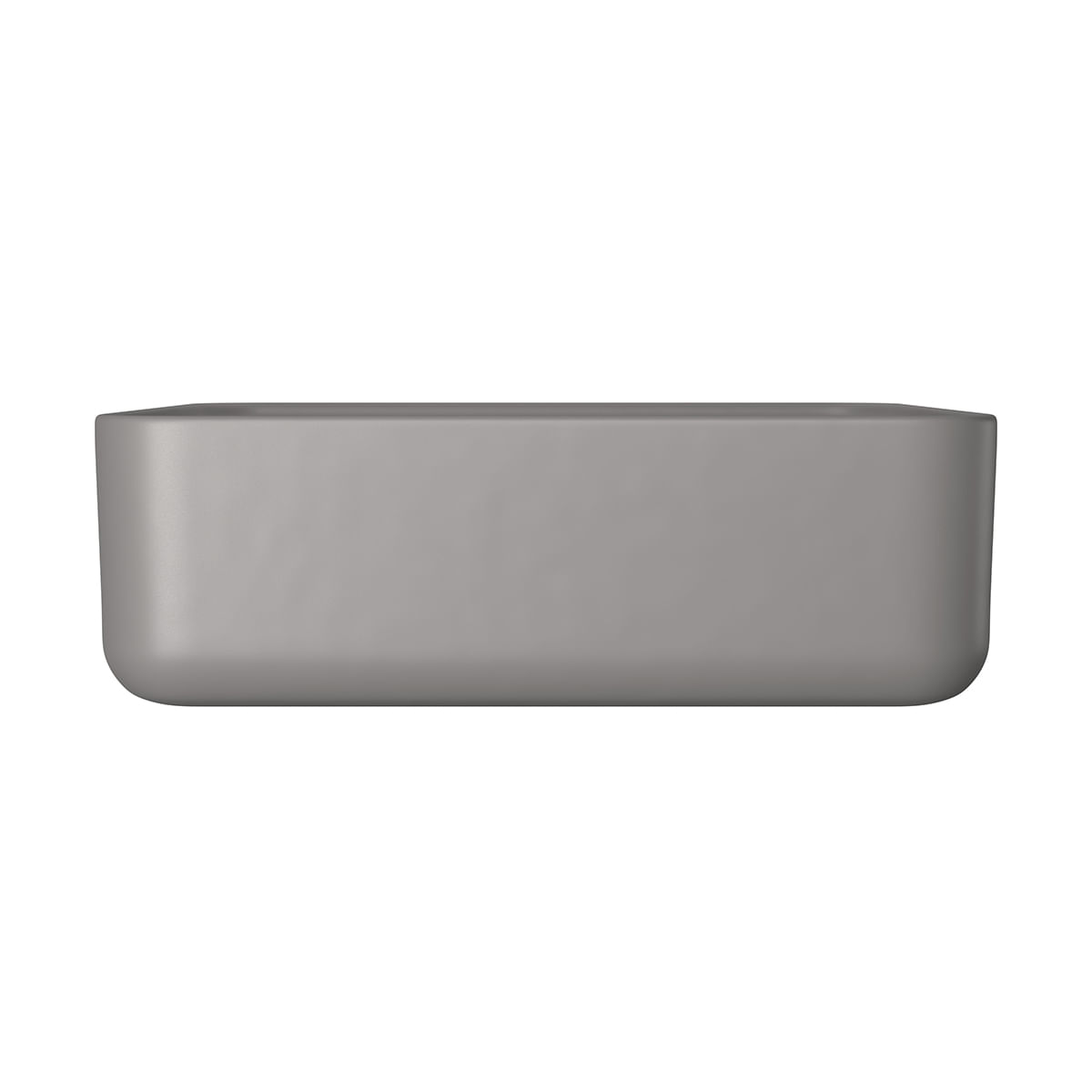 Encontraproduto.com.br - Cuba de Semiencaixe Quadrada com Mesa 40X40cm Cinza Antracite