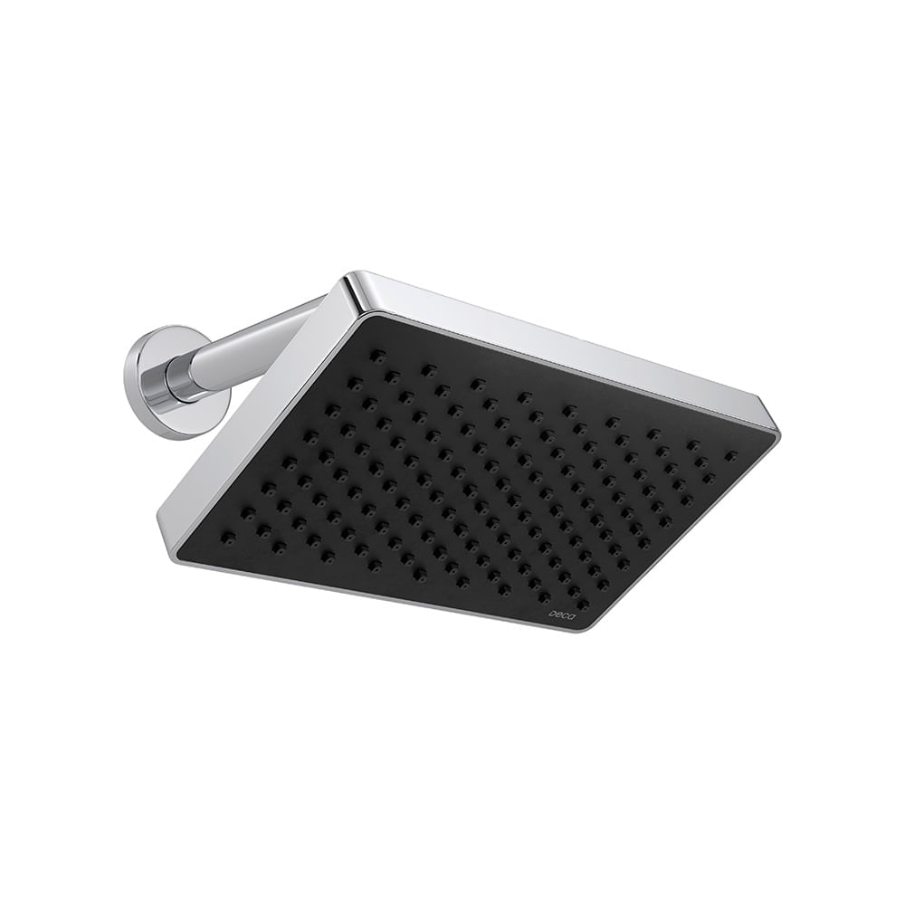 Encontraproduto.com.br - Chuveiro de Parede 20cm Retangular Flex Cromada Deca