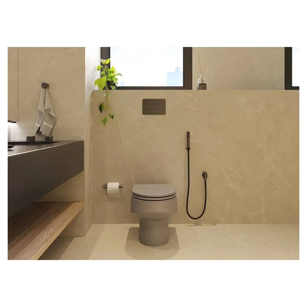 Encontraproduto.com.br - Acabamento para Caixa Embutida para Parede Deca You Black Matte
