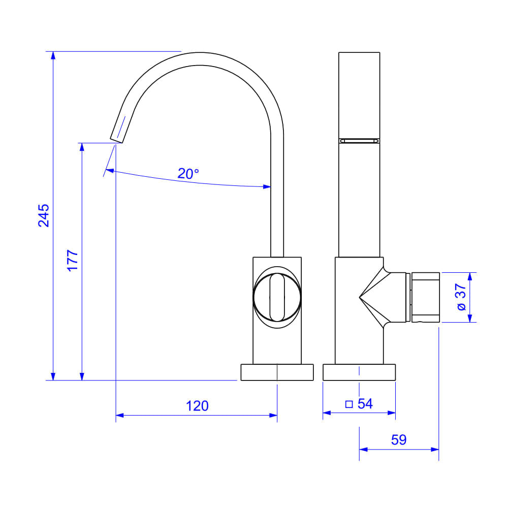 Encontraproduto.com.br - Torneira de Mesa Bica Alta para Lavatório Deca Polo