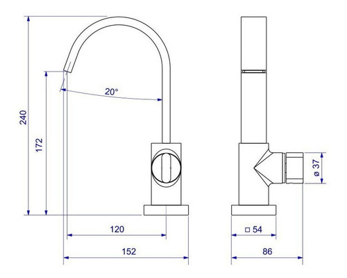 Encontraproduto.com.br - Torneira de Mesa Bica Alta para Lavatório Deca Polo