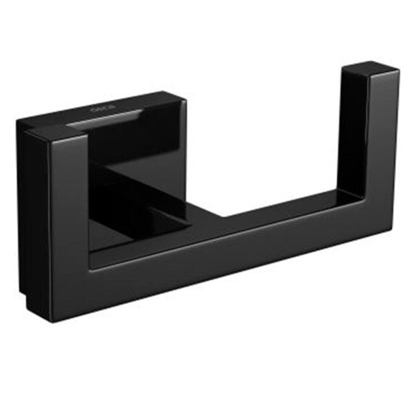 Encontraproduto.com.br - Cabide Duplo Clean Black Noir