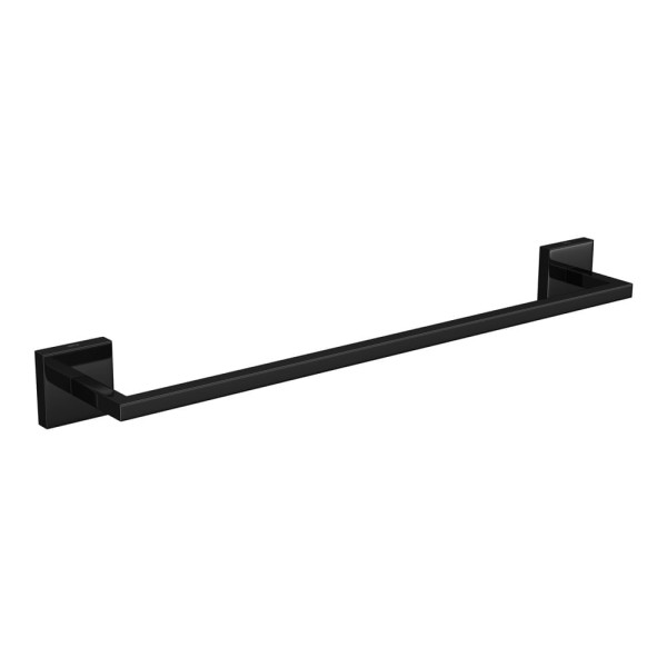Porta Toalha Barra 40cm Clean Black Noir