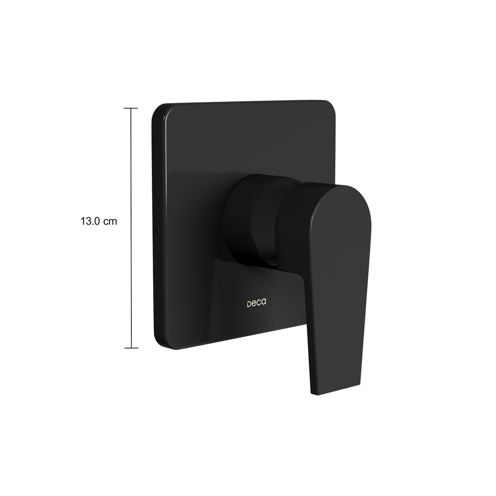 Encontraproduto.com.br - Acabamento Misturador Monocomando para Chuveiro Level Black Noir