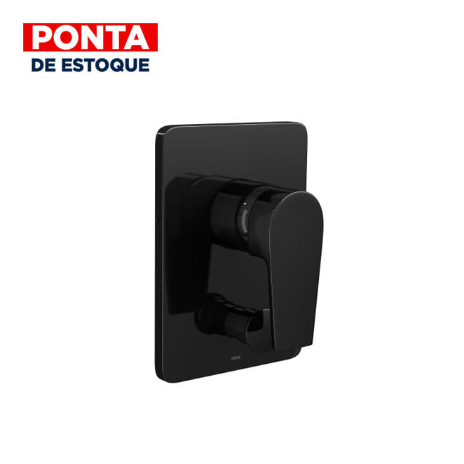 Encontraproduto.com.br - Acabamento Misturador Monocomando 4 Vias para Banheira Level Black Noir