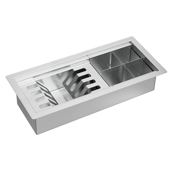 Encontraproduto.com.br - Calha Organizadora para Cuba de Inox 45cm Inox
