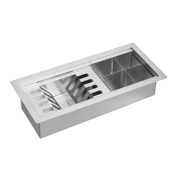 Encontraproduto.com.br - Calha Organizadora para Cuba de Inox 45cm Inox
