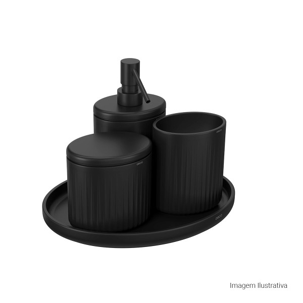 Encontraproduto.com.br - Porta Algodão Oval Deca Sense