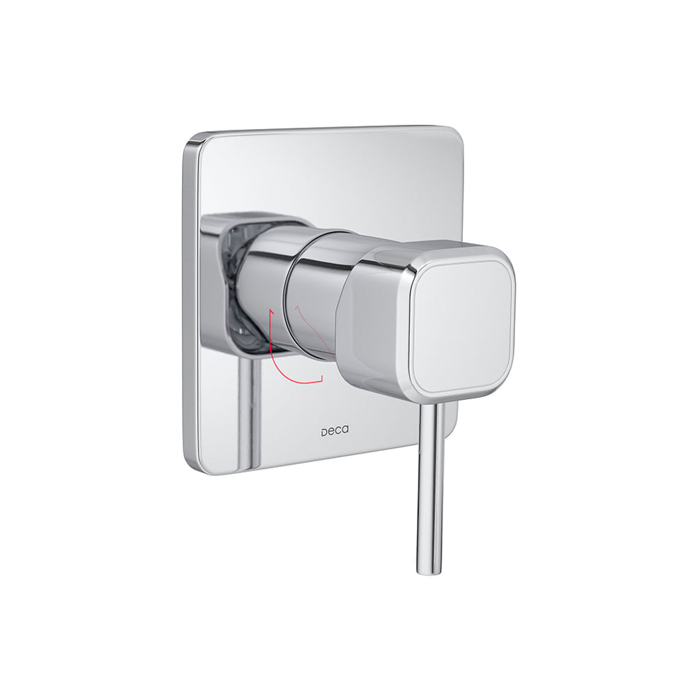 Encontraproduto.com.br - Acabamento Para Chuveiro Monocomando Deca You Quadrado Cromado